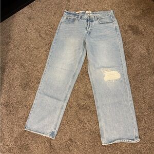 Universal Thread Mid-Rise Baggy Jeans in Light Blue